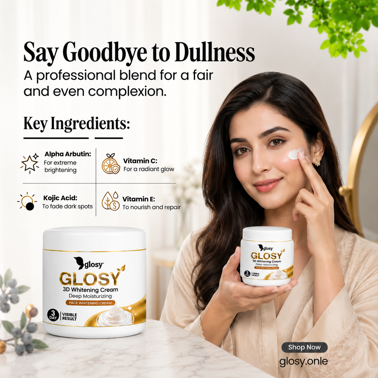 GLOSY 3D URGENT FACE WHITENING BUTTER